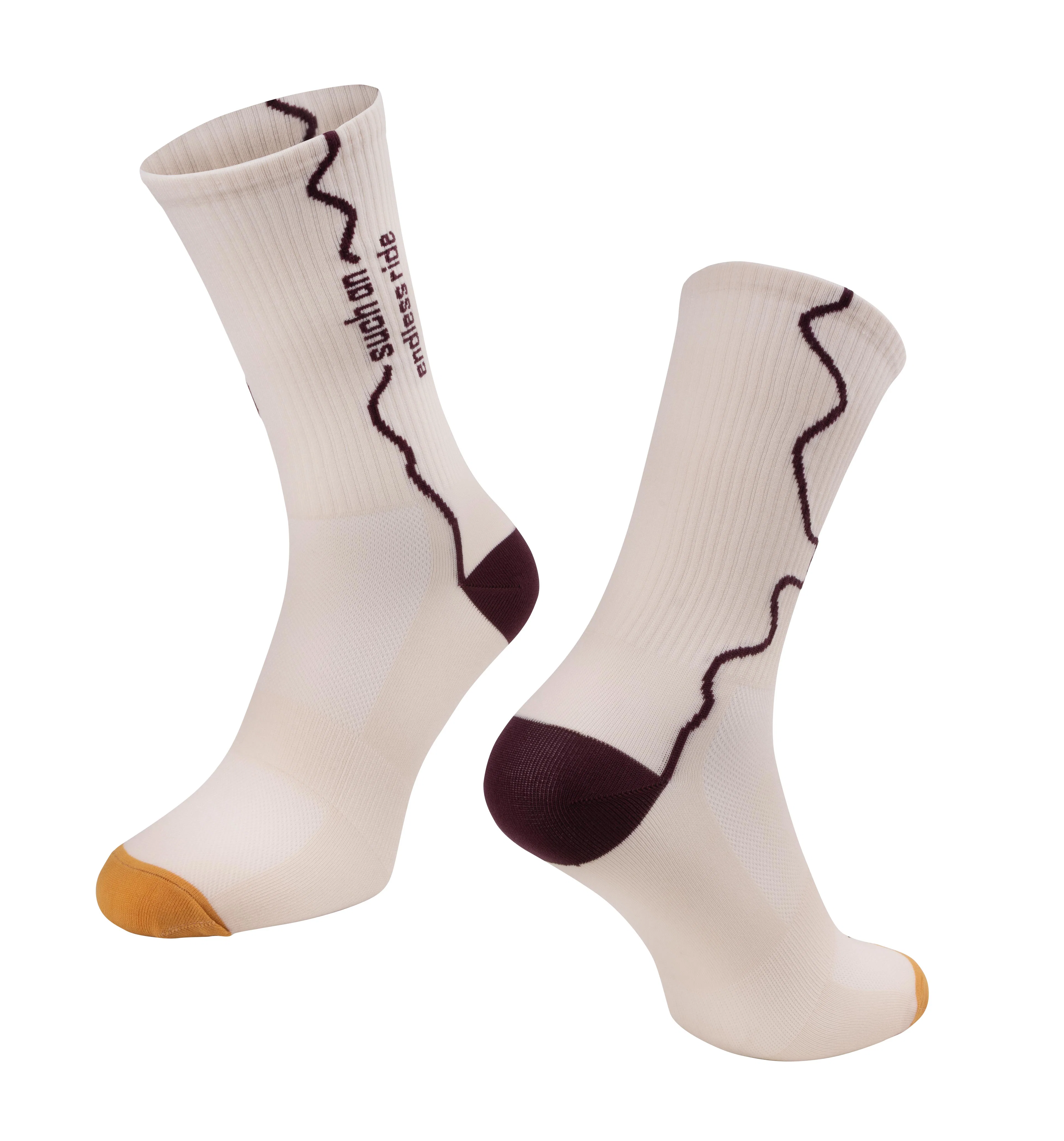 Socks FORCE ENDLESS, creme L-XL/42-46
